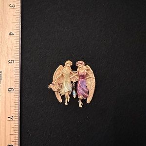 Kirks Folly Two Angel Sisters Pin